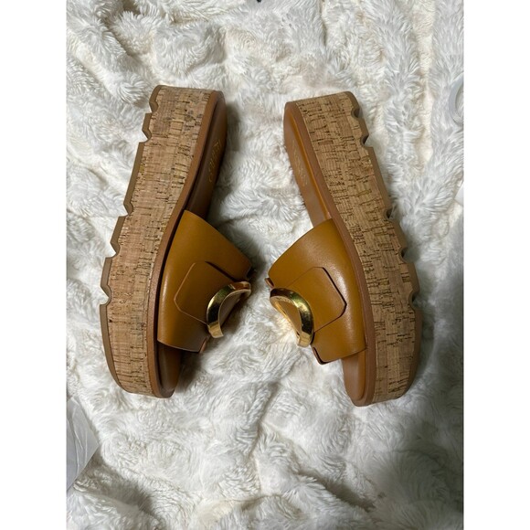 Franco Sarto Women's Hoda Cork Platform Slide Sandals Size 8 - Picture 6 of 7